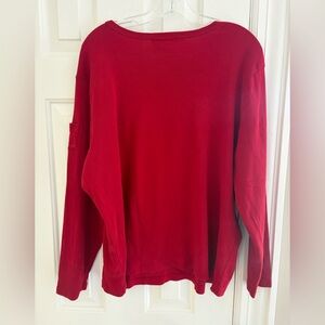 Ralph Lauren Lauren classic Red Long-Sleeve Shirt Size 2XL